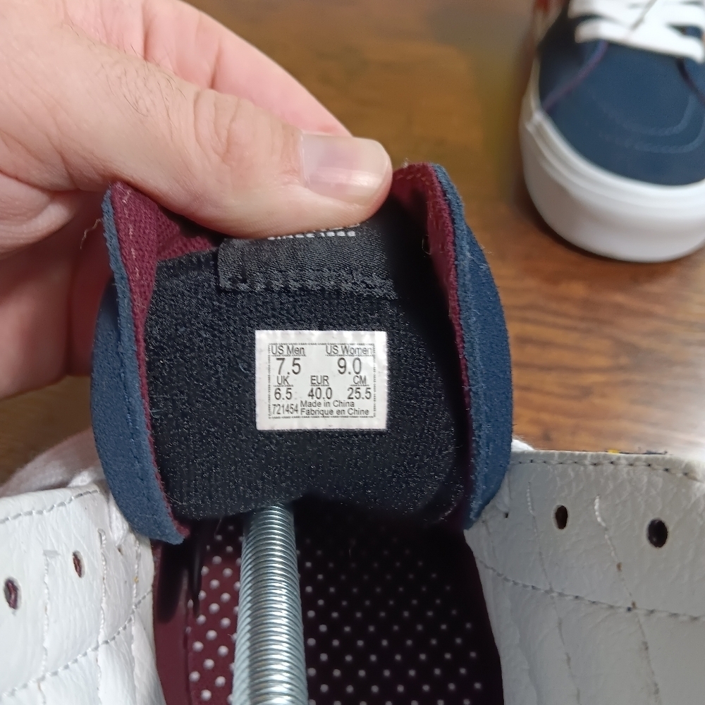 Vans Shoes Mens 7.5 Womens 9 Sk8-Hi Tie Print Suede Canvas Skateboarding - Picture 2 of 10